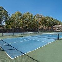 Outdoor tennis court